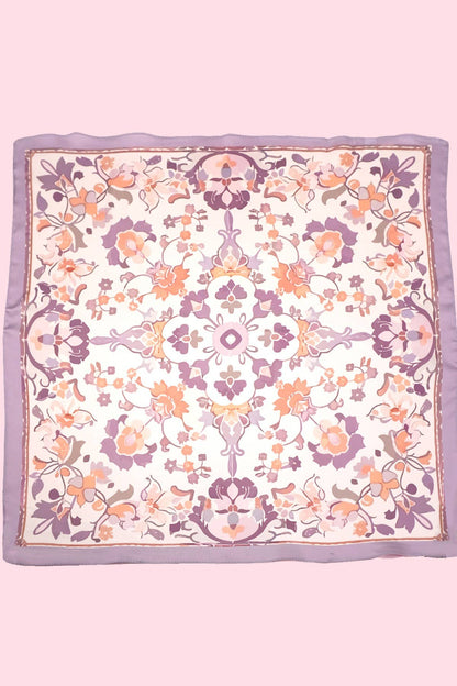 BUFANDA BANDANA DE TACTO SEDOSO CON ESTAMPADO TRADICIONAL