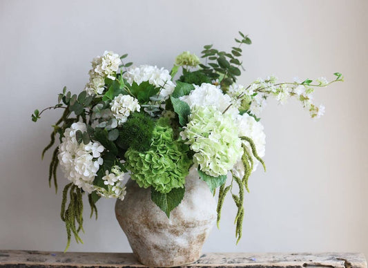 12.5"Real Touch lifelike Hydrangea -Ivory