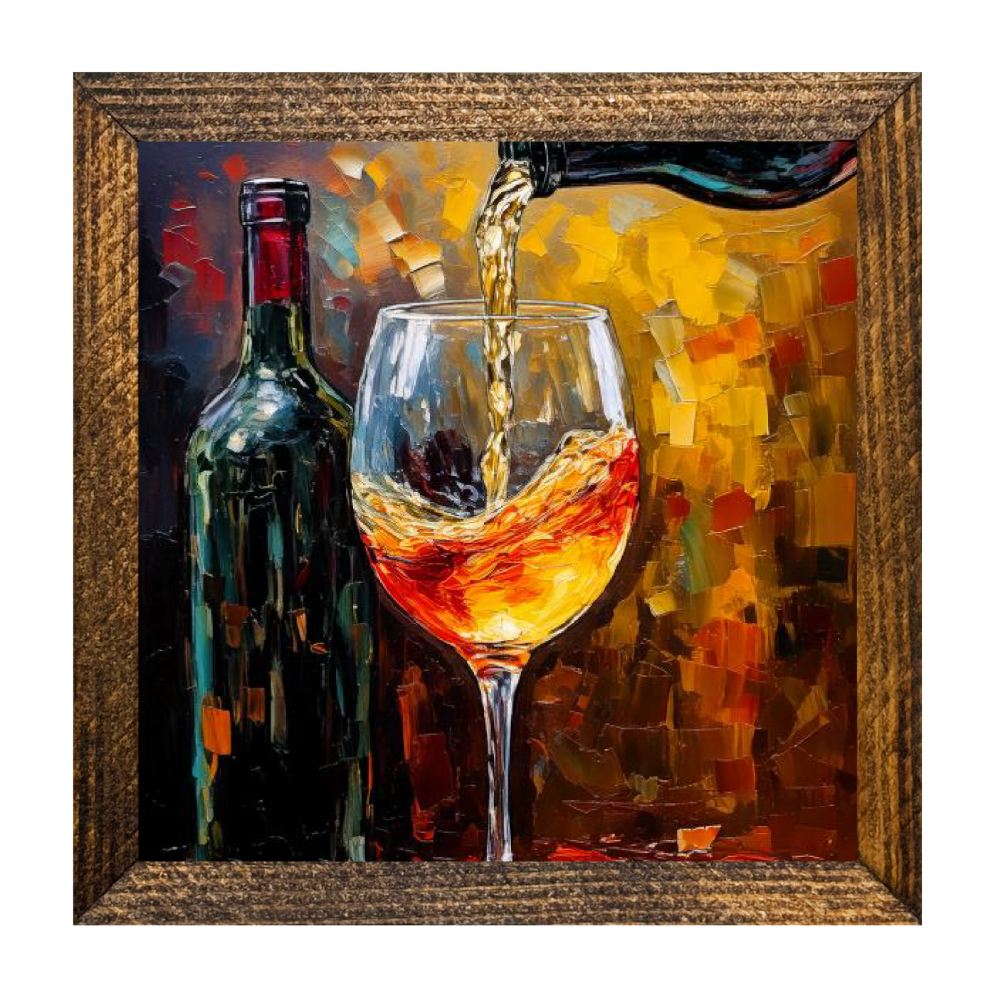 POURING A GLASS OF WHITE