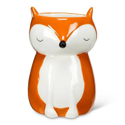 Sitting Fox Planter/Vase-4"H