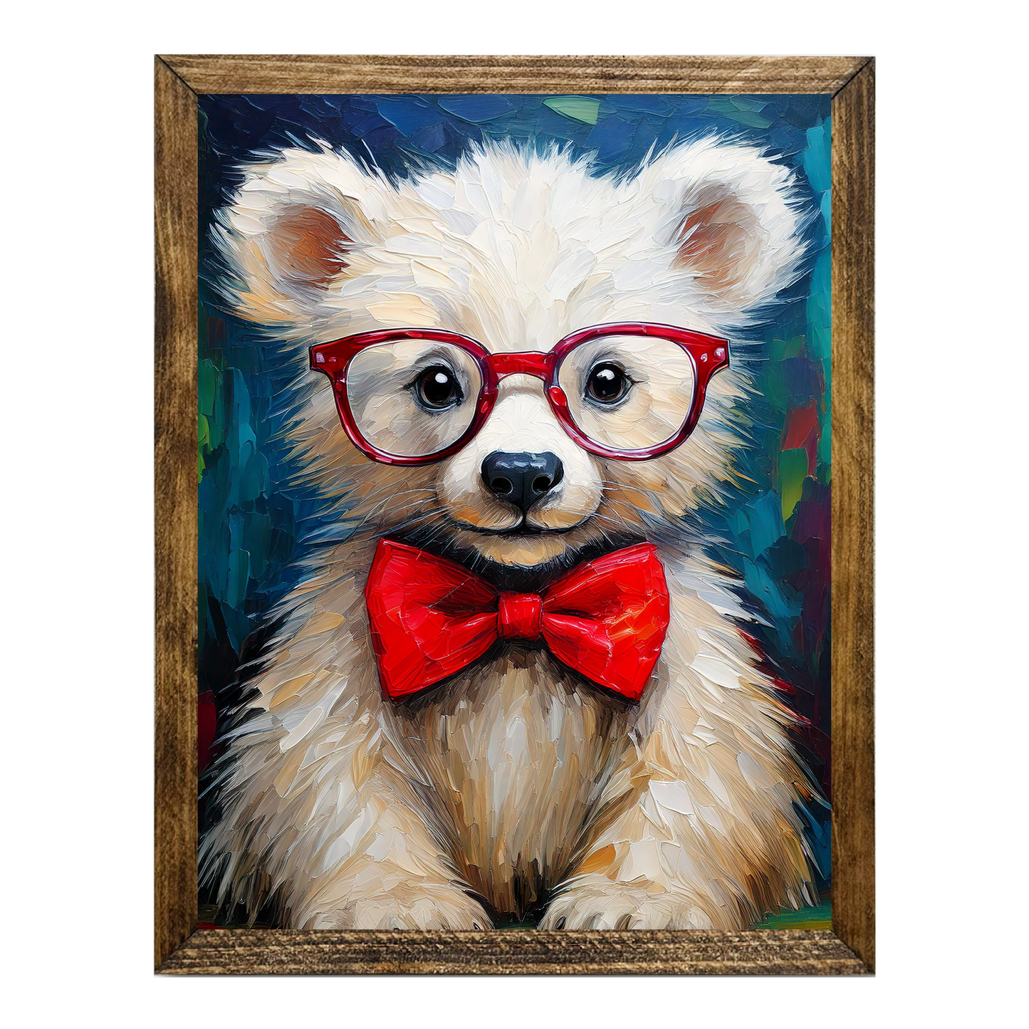 Jarmz Designs - ARTISTIC SERIES TIMBERLAND- ANIMALS WITH GLASSES BABY BEAR