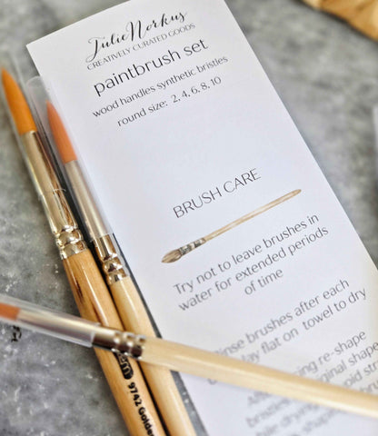Watercolor Paint Brush Set of 5