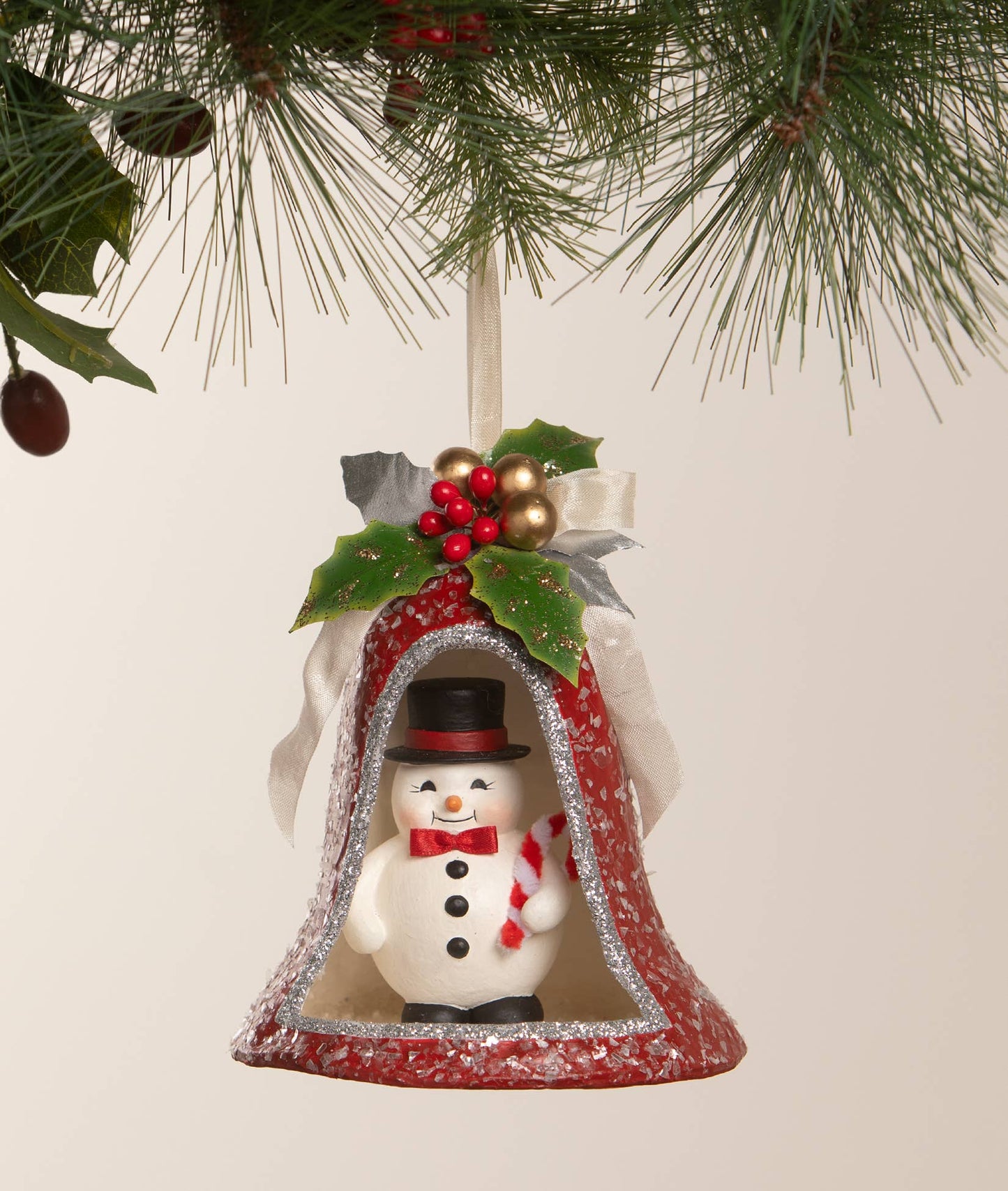 Bethany Lowe Designs - Kitschmas Snowman in Bell