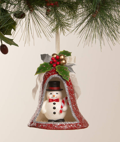 Bethany Lowe Designs - Kitschmas Snowman in Bell