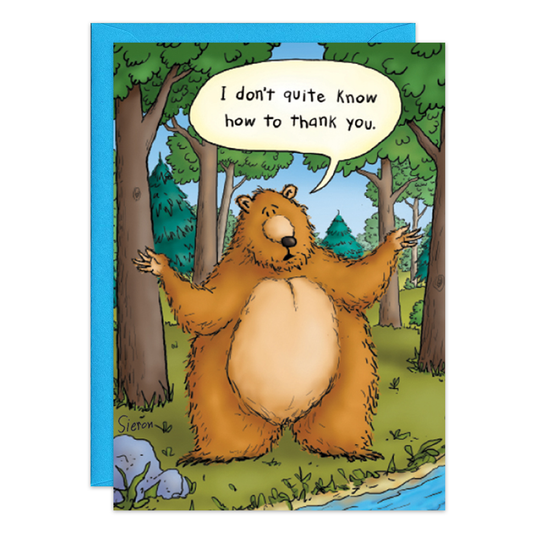 Bear Hug Thank You Card