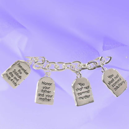 Bracelet 10 Commandments Oval Links
