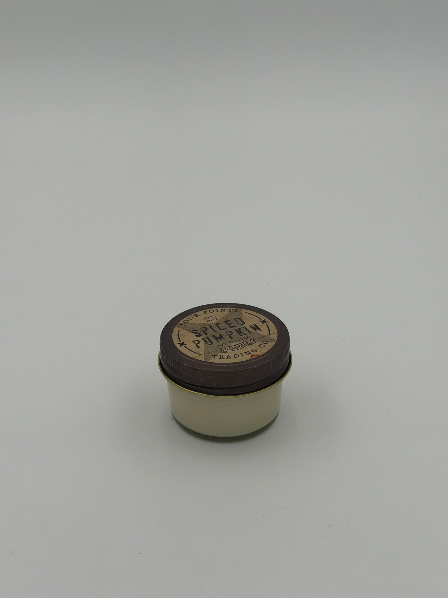 Vela de soja de 4 oz con sabor a calabaza especiada