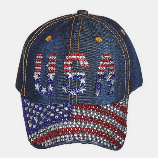 Denim USA Bling Baseball Cap
