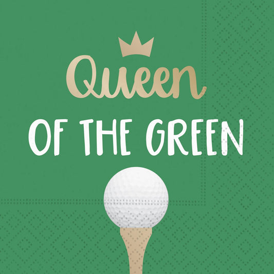Queen of the Green Cocktail Napkin