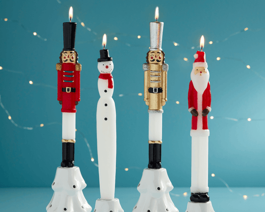 Christmas Taper Candle - Assorted