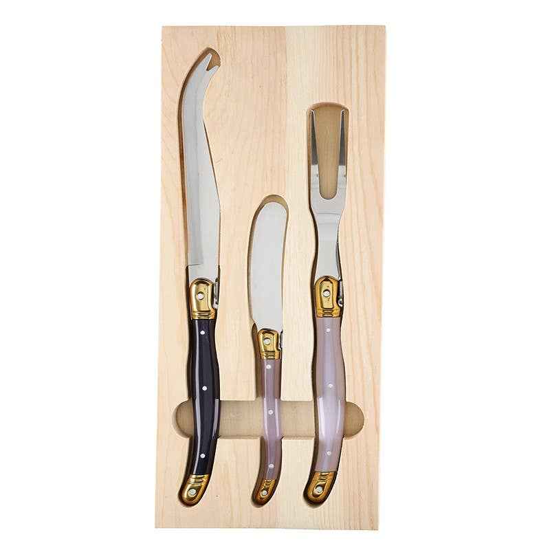 Lilac Ombre Cheese Knives - Set of 3