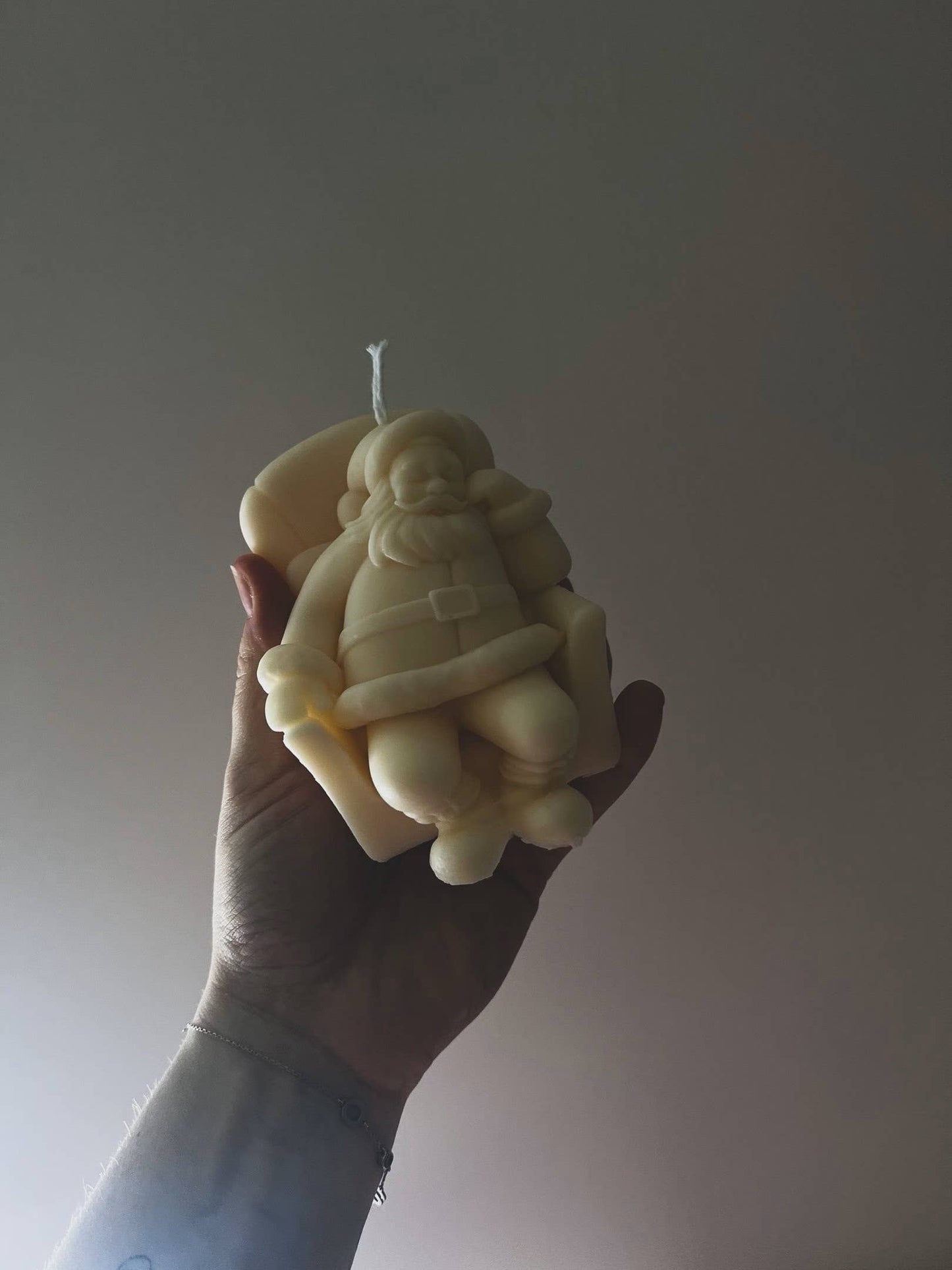 Sitting Santa Candle 4x2.5x3in - Christmas