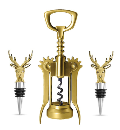 Gold Deer Wine Fashion Set