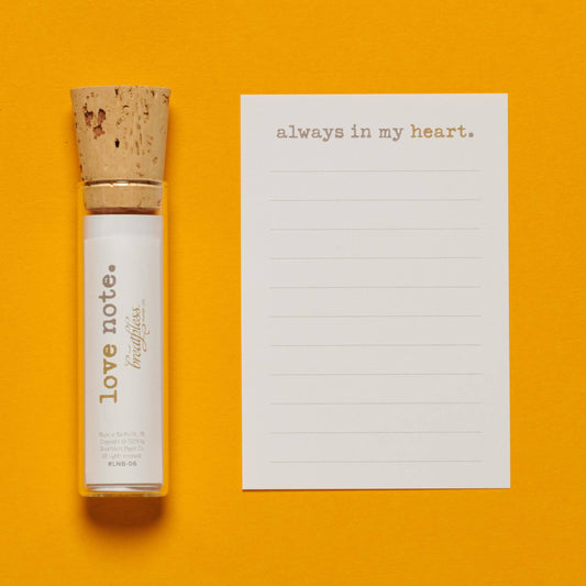 "Always In My Heart" Love Note Bottle