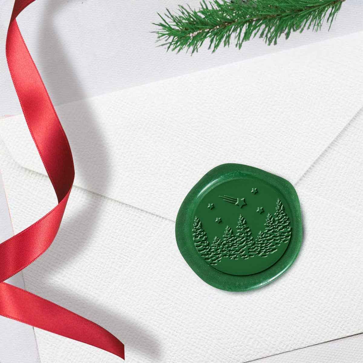 Winter Wonderland Adhesive Wax Seal Stickers 1 1/4" - 25 Pk