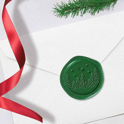 Winter Wonderland Adhesive Wax Seal Stickers 1 1/4" - 25 Pk