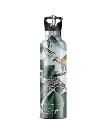 Ecodrive | Jungle Lemur Insulated Water Bottle Flask 25 oz