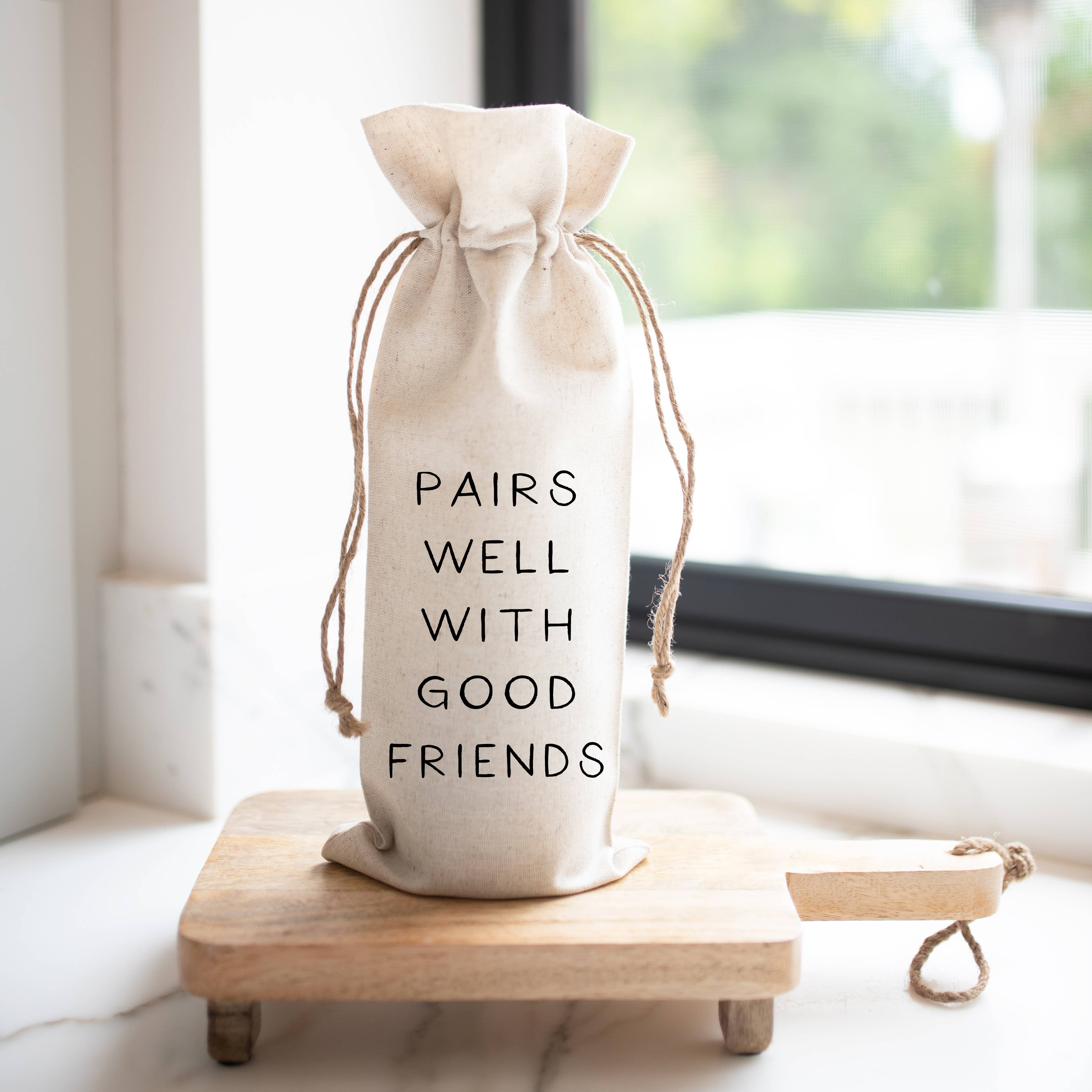 Porter Lane Home Pairs Well Wine Bag