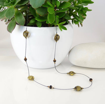 Murano Hand Knotted 36" Long Necklace
