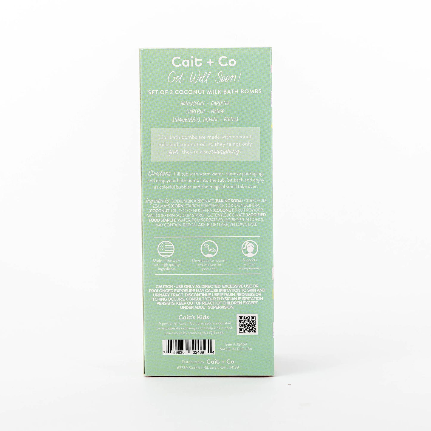 Get Well Soon Bath Bomb Gift Set - Cait + Co
