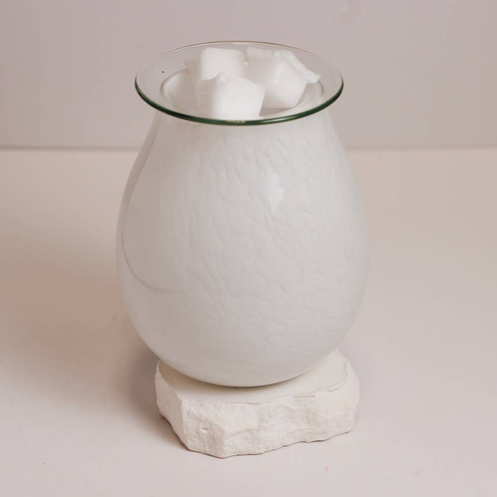 A Cheerful Giver - Marble Glass Wax Melter - Tabletop