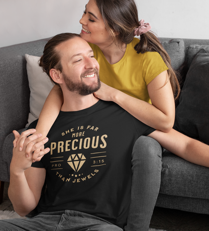 Divinity Boutique - Black "More Precious than Jewels" Christian Graphic Tee