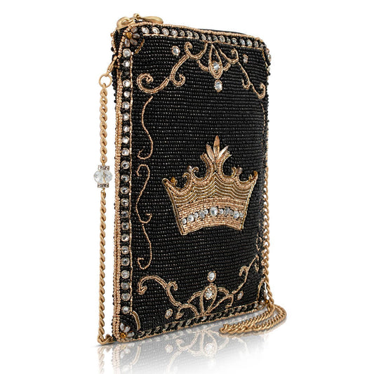 Mary Frances Accessories - Royalty Gold Crown Mini Crossbody Handbag