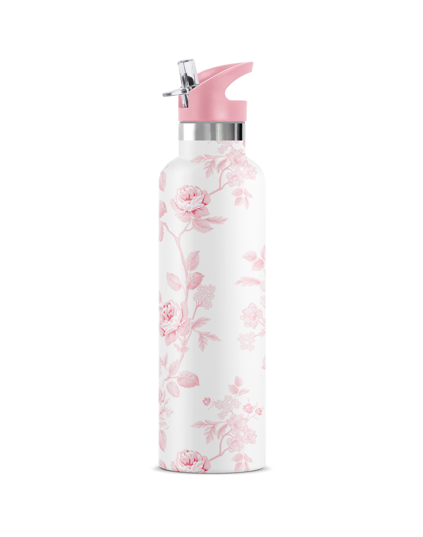 Blush – Floral Insulated Water Bottle | 25oz