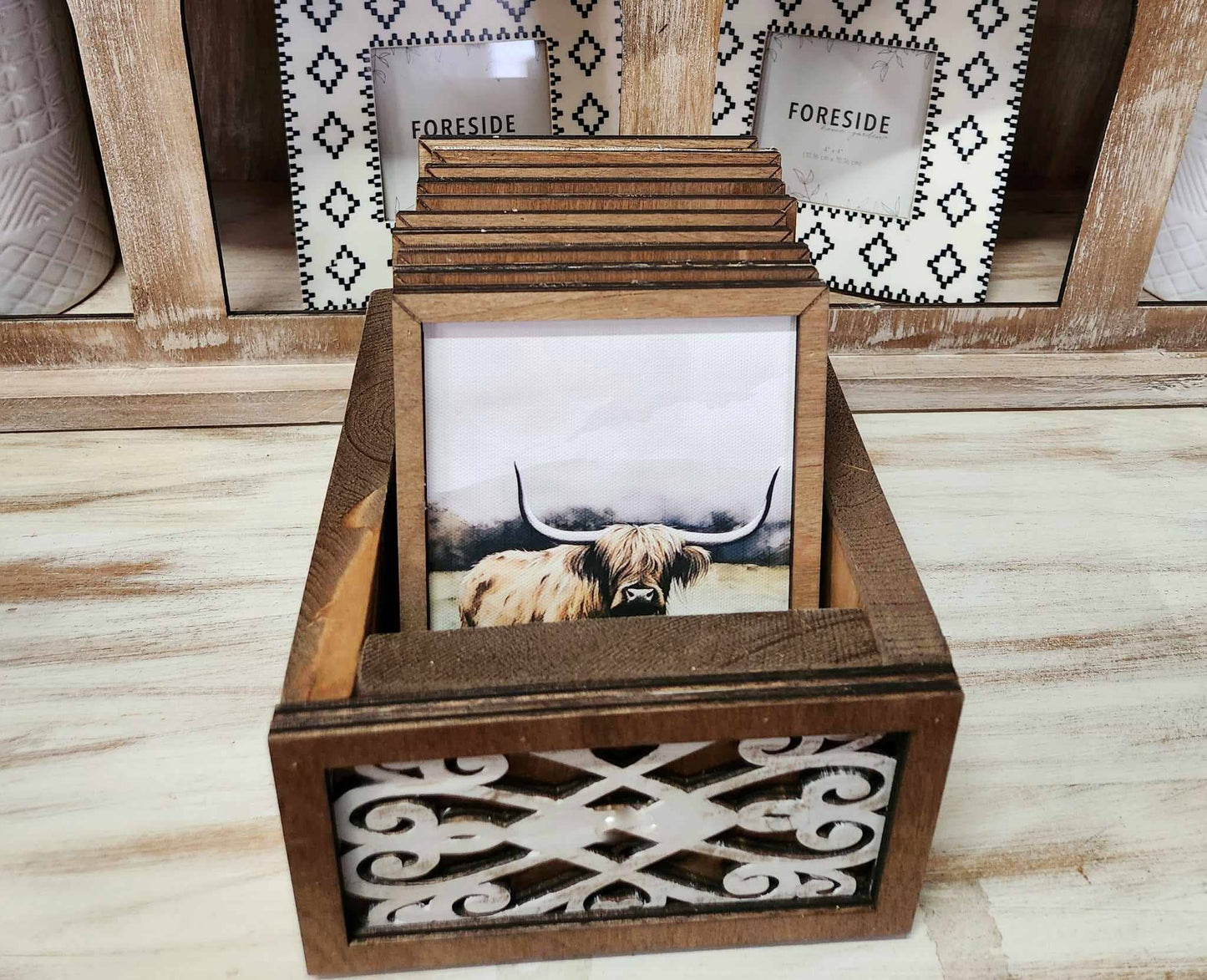 Neutral Floral Framed Canvas Mini Art