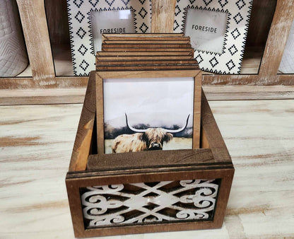 Neutral Floral Framed Canvas Mini Art