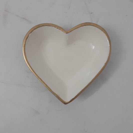 HEART DISH WHITE