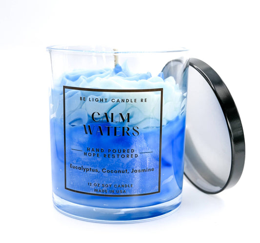Vela de soja perfumada "Aguas Tranquilas" | Regalos para una amiga | Costera