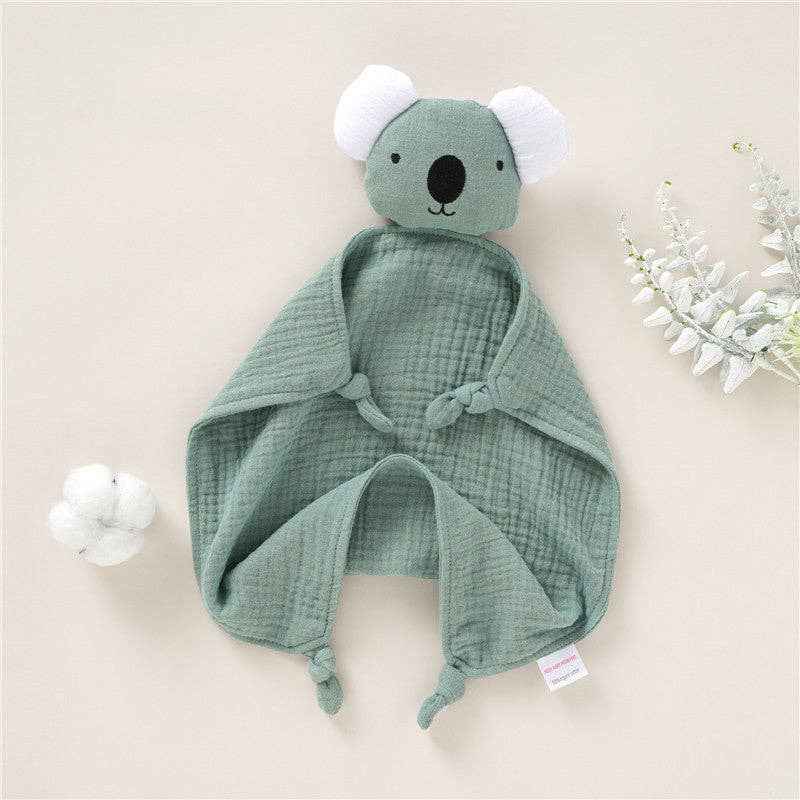 Organic Cotton Baby Comforter Plush Toy for 0-3 Year Olds: XJ32 Khaki
