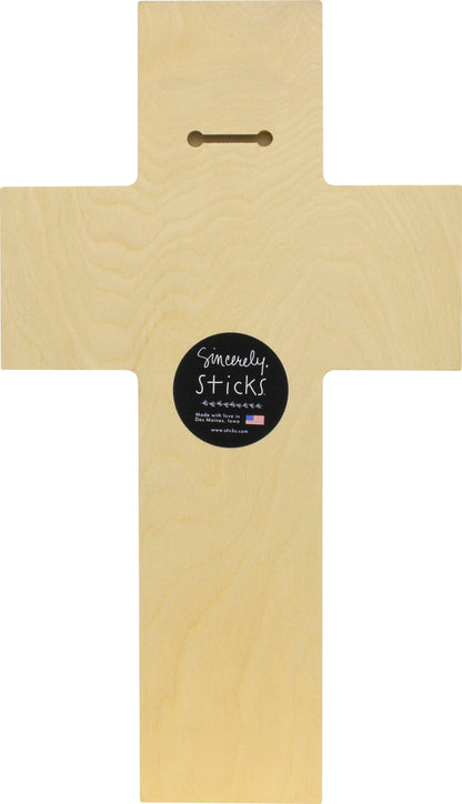 Cross Shaped Plaque | "Foundation in Faith"