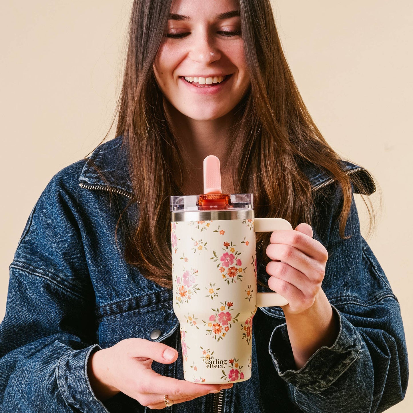 20oz Lifestyle Flip Straw Tumbler-Endless Daydream Cream