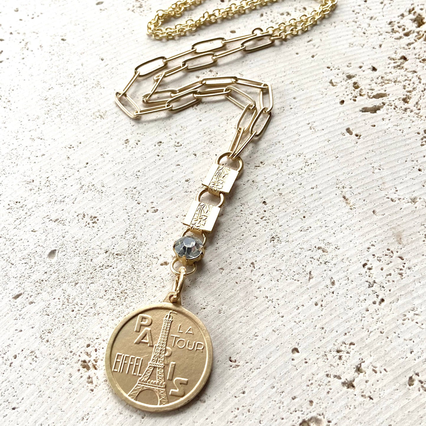Paris France Eiffel Tower necklace