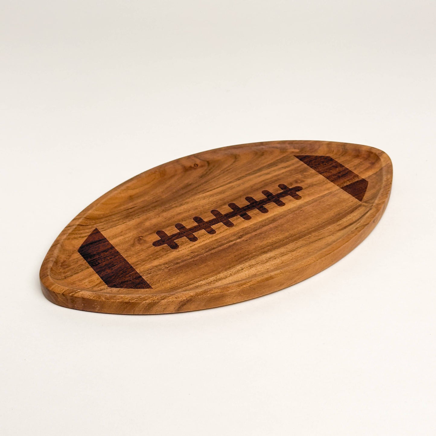 15" Wood Football Cutting Board