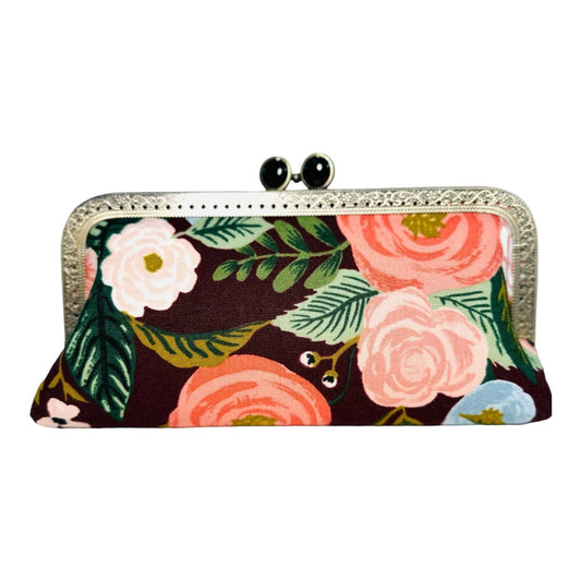 Cell Phone Clutch-Joliet Rose Burgundy