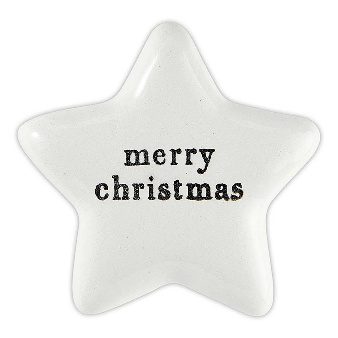 Ceramic Star - Merry Christmas
