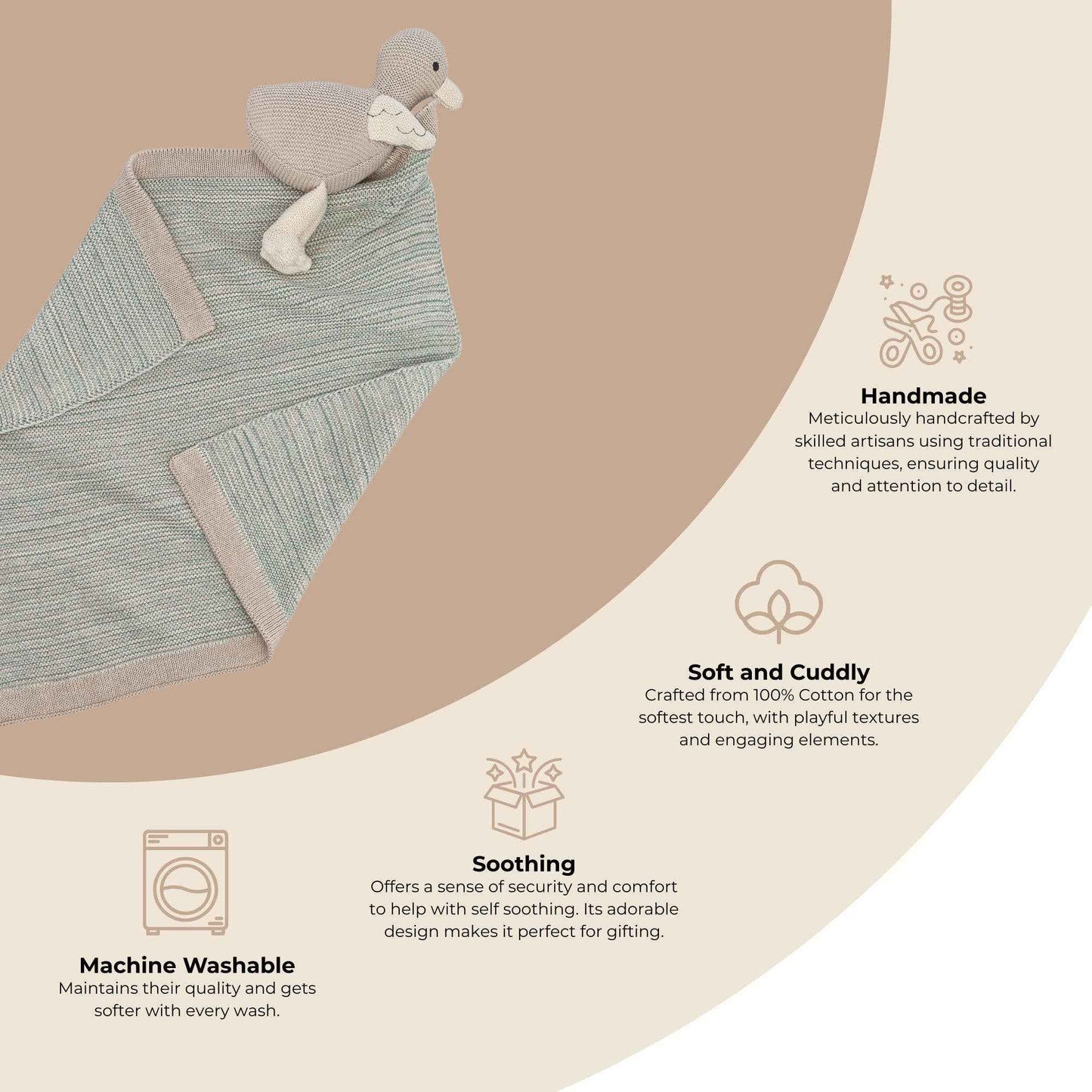 Crane Baby - Georgie Goose Baby Lovie Security Blanket