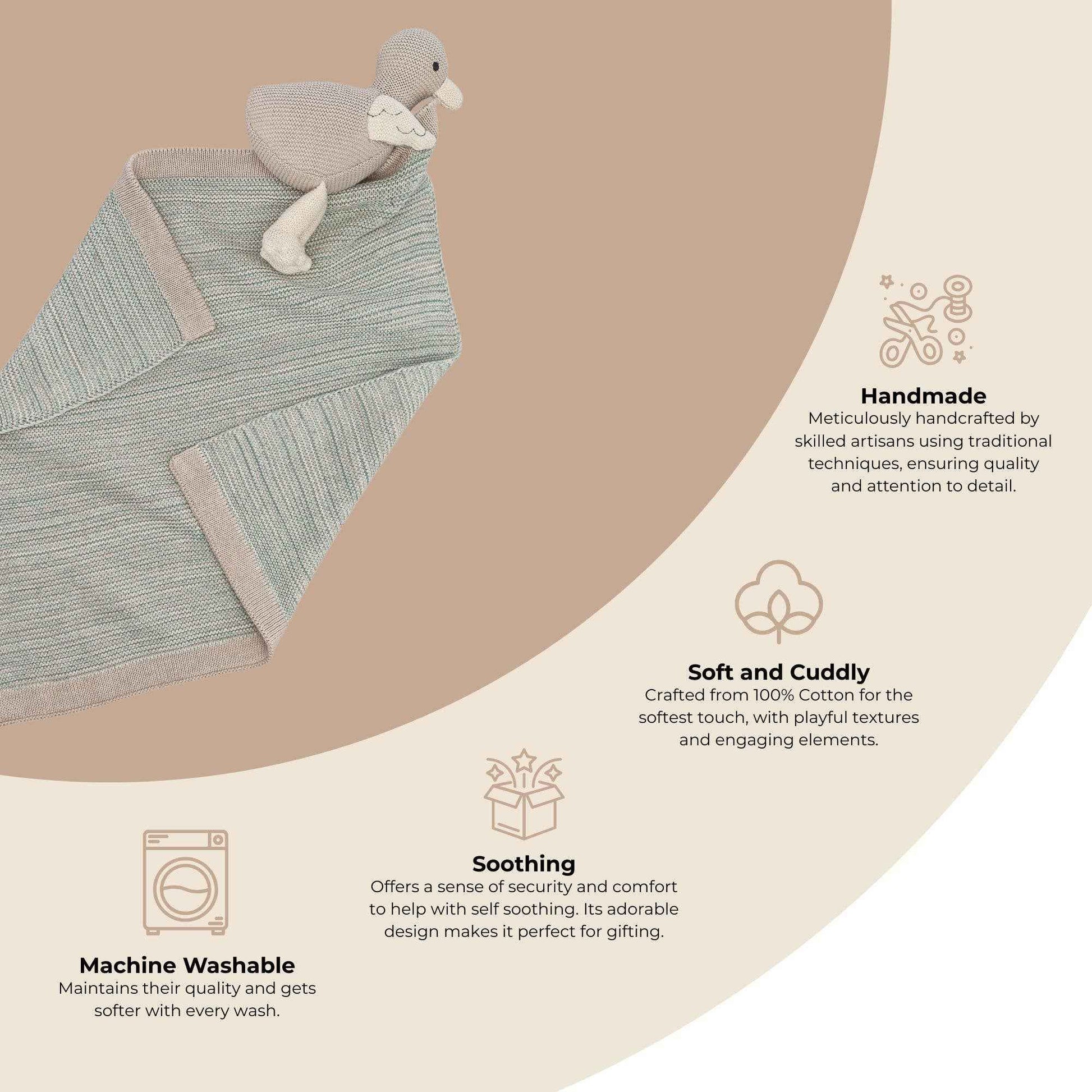 Crane Baby - Georgie Goose Baby Lovie Security Blanket