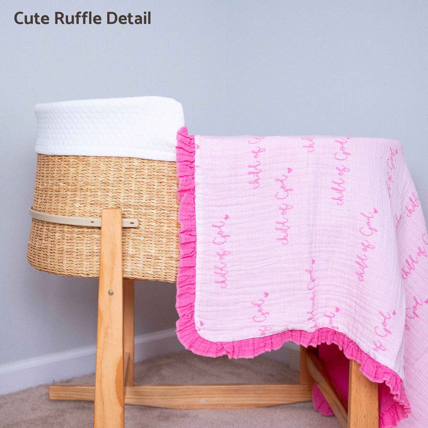 LollyBanks - Child of God - Pink Ruffle Quilt
