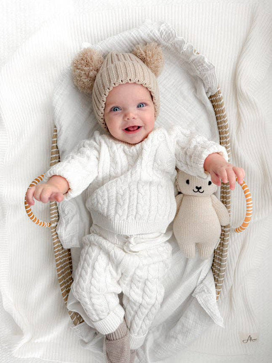 Heritage Cable Knit Set | Ivory