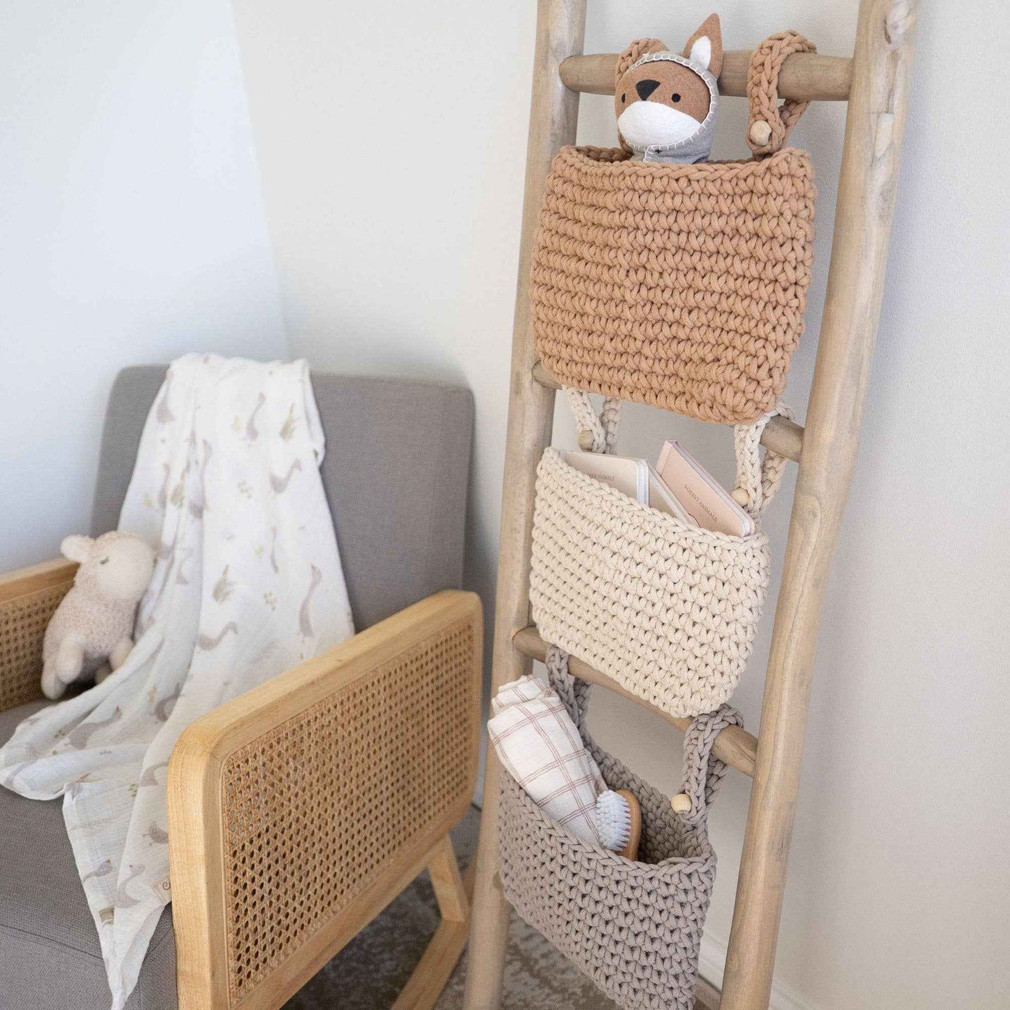 Crane Baby - Hanging Storage Bin Trio