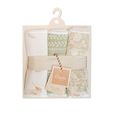 Willow Sage Muslin Terry Cloth Baby Burp Cloth (3 Pack)