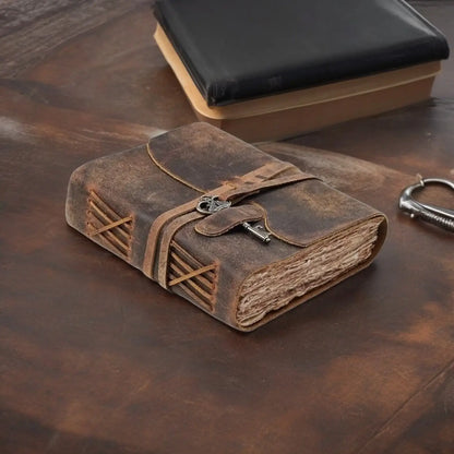 Vintage Leather Journal: Handmade Spell Book