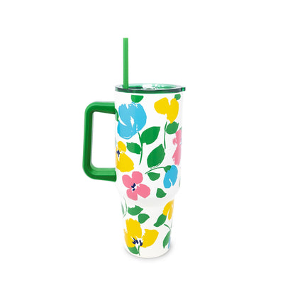 Kate Spade New York Stainless Steel 40 oz. Tumbler, Painterly Bouquet