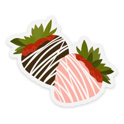 Chocolate Strawberries Sticker - Valentine's Day