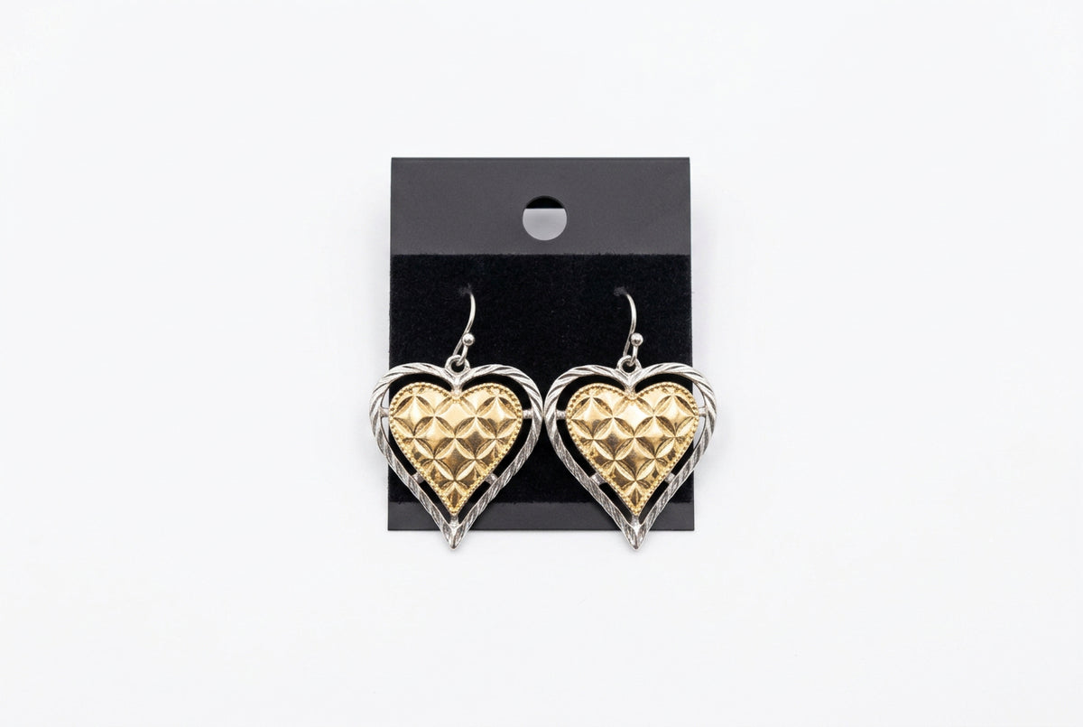 Mixed metal Earrings (gold/silver tone) (assorted design)