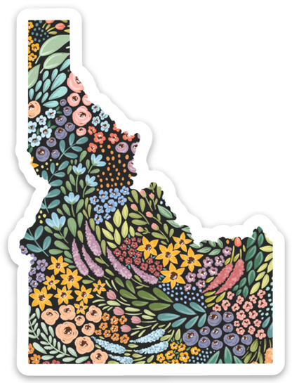 Idaho Floral State Sticker